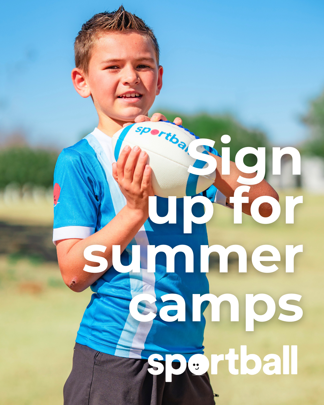Sportball coach leading warm-up at Divine Savior Academy